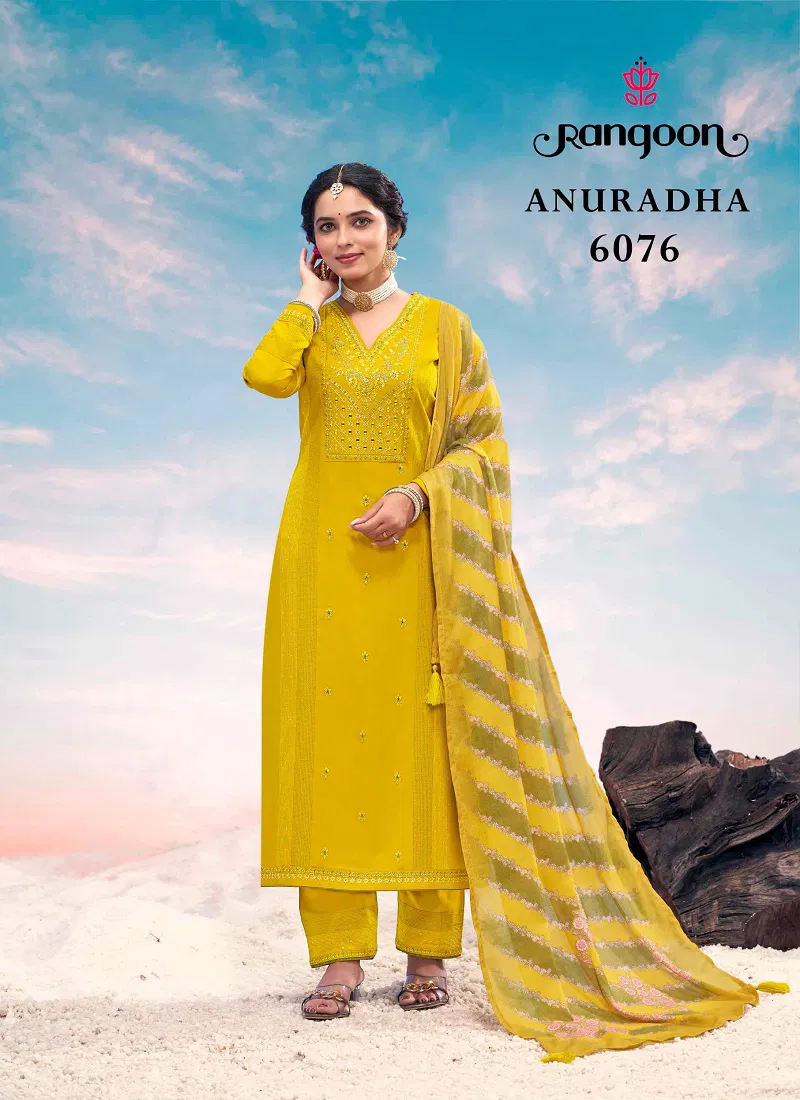 Anuradha By Rangoon Khatli Handwork Kurti Bottom With Dupatta Orders In India